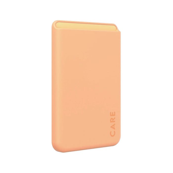 กระเป๋าใส่บัตร Fashionable Cardholder สำหรับ iPhone สี Peachy ดีไซน์บาง แบรนด์ CARE by PanzerGlass