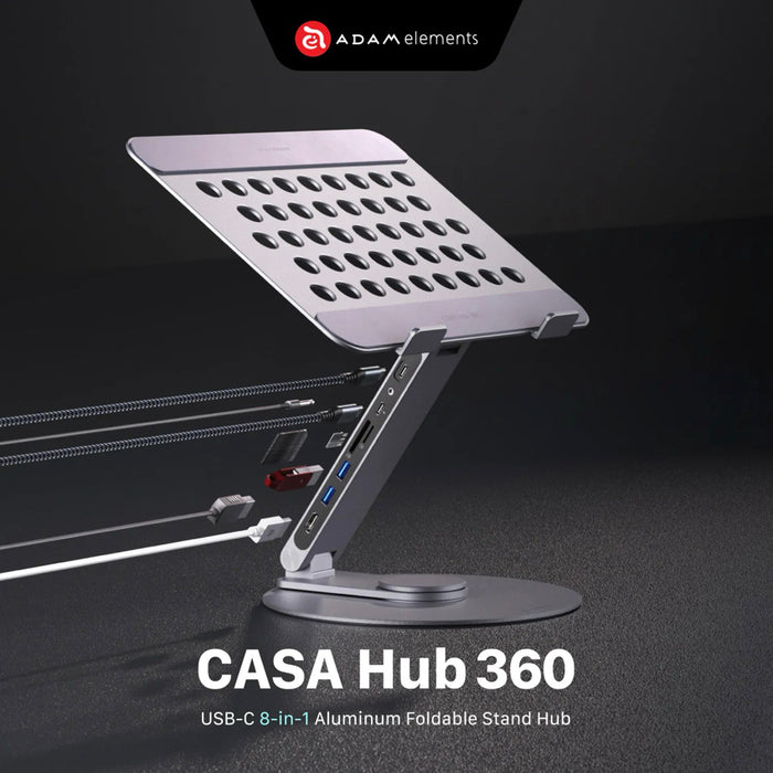 แท่นวาง CASA HUB 360 มาพร้อมฮับ USB-C 8-in-1