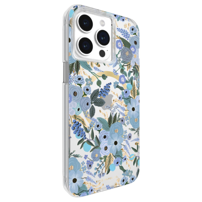 เคสแฟชั่น Case Mate Rifle Paper รองรับ MagSafe สำหรับ iPhone 15 Pro Max ลาย Garden Party Blue