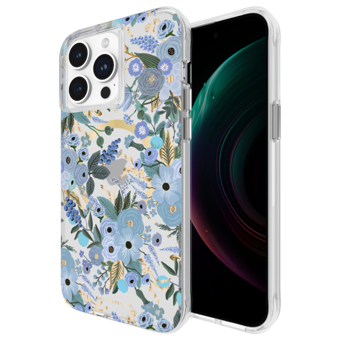 เคสแฟชั่น Case Mate Rifle Paper รองรับ MagSafe สำหรับ iPhone 15 Pro Max ลาย Garden Party Blue