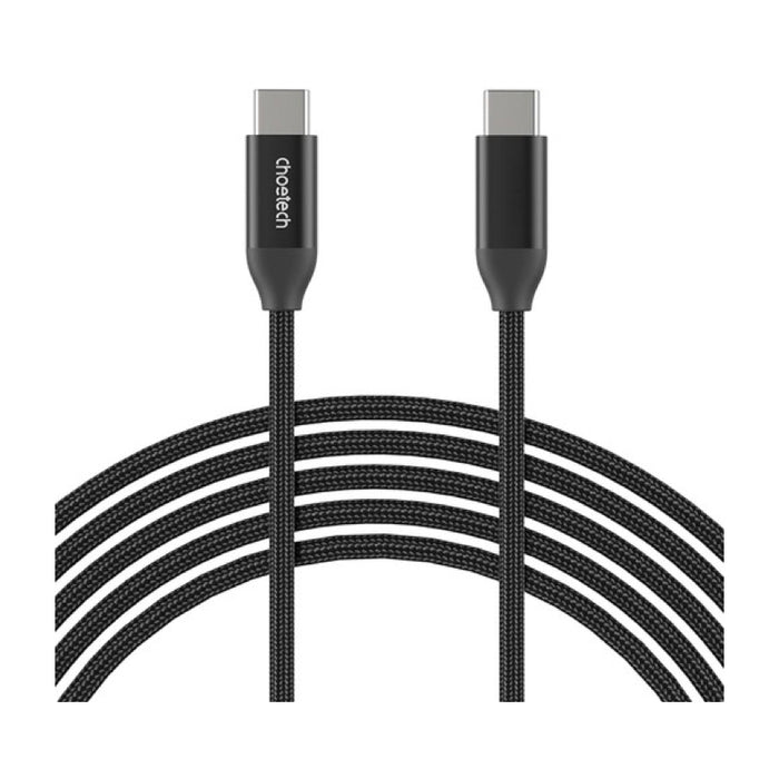 สายชาร์จ Choetech PD 3.1 240W USB-C to USB-C nylon ยาว 2 เมตร สี Black