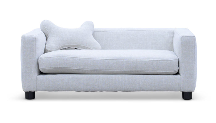 Crete Linen Dog Sofa with Performance Fabric