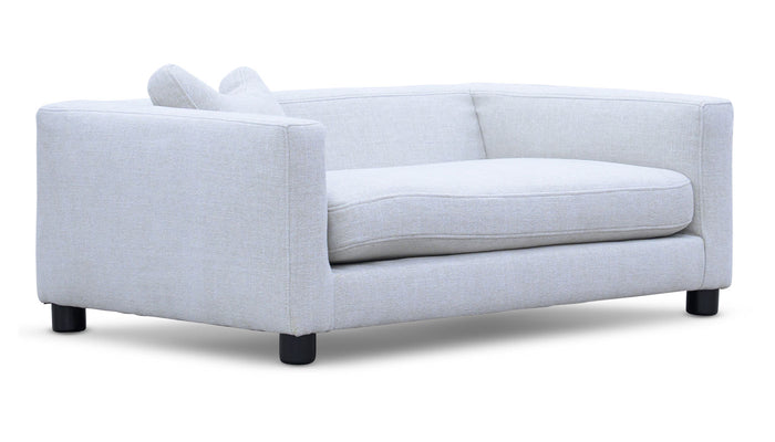 Crete Linen Dog Sofa with Performance Fabric