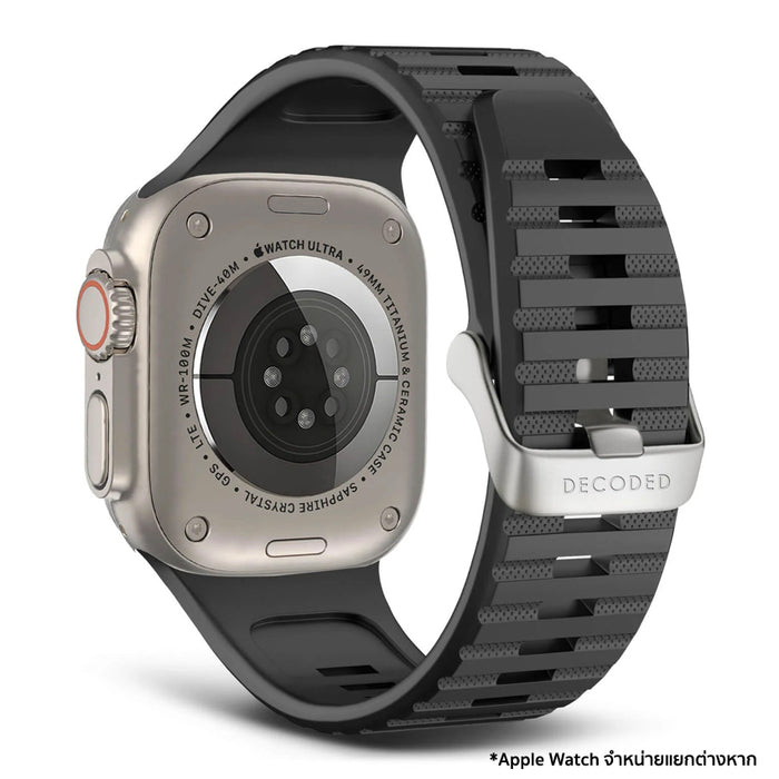 สายนาฬิกา Decoded Sport Silicone Ultra Traction Strap สี Black ไซส์ 42/44/45/49 มม.