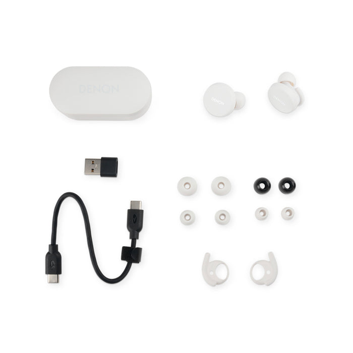 หูฟังไร้สาย Denon PerL สี White