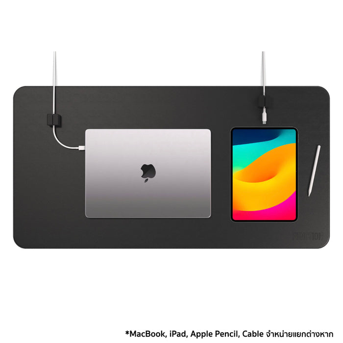อุปกรณ์เสริม Desk Mat Pro + Cable Blocks สี Black
