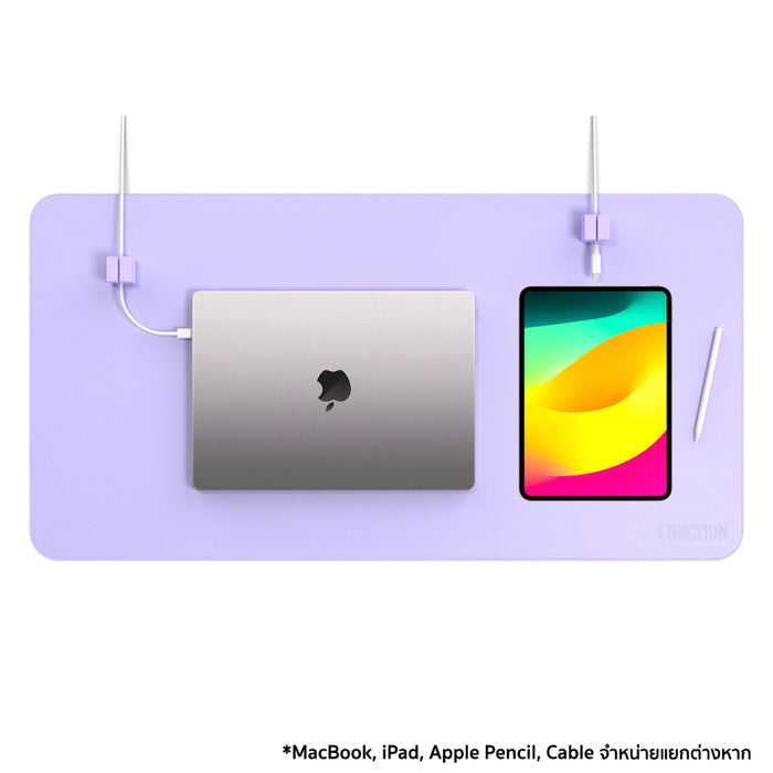 อุปกรณ์เสริม Desk Mat Pro + Cable Blocks สี Purple