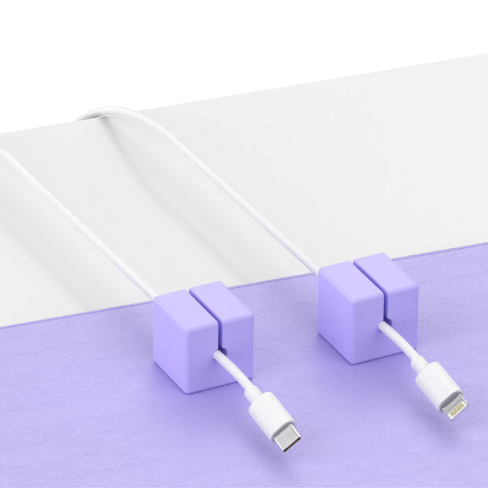 อุปกรณ์เสริม Desk Mat Pro + Cable Blocks สี Purple