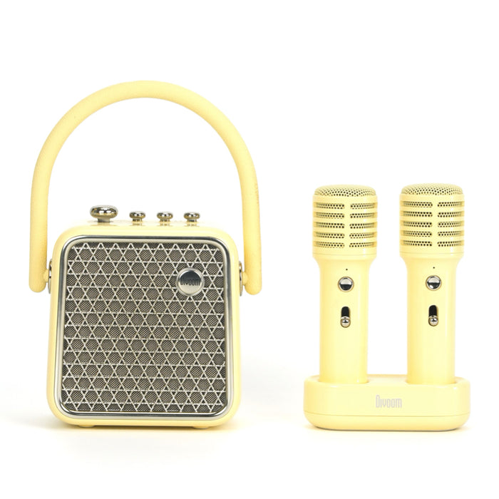 ลำโพงบลูทูธพกพา และ ไมโครโฟน Divoom SongBird-SE สี Yellow