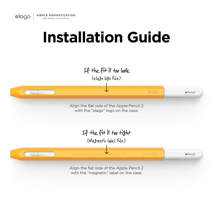 เคส Elago Classic สำหรับ Apple Pencil รุ่นที่ 2 สี Yellow
