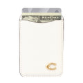 กระเป๋าใส่บัตร Coach Essential Magnetic Card Holder สี Chalk