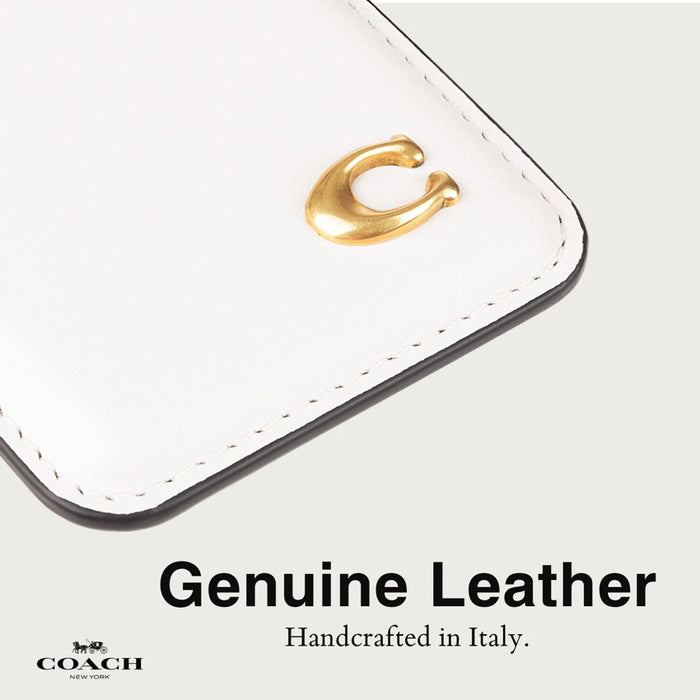 กระเป๋าใส่บัตร Coach Essential Magnetic Card Holder สี Chalk