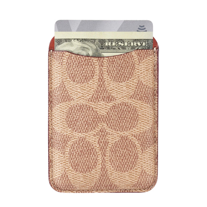 กระเป๋าใส่บัตร Coach Essential Magnetic Card Holder สี Signature Tan
