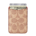 กระเป๋าใส่บัตร Coach Essential Magnetic Card Holder สี Signature Tan