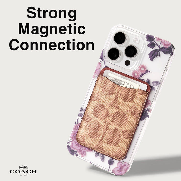 กระเป๋าใส่บัตร Coach Essential Magnetic Card Holder สี Signature Tan