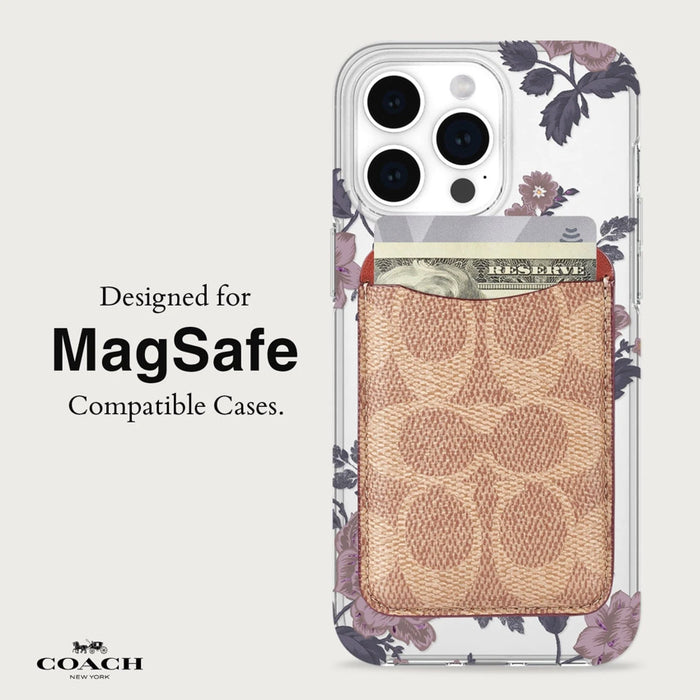 กระเป๋าใส่บัตร Coach Essential Magnetic Card Holder สี Signature Tan