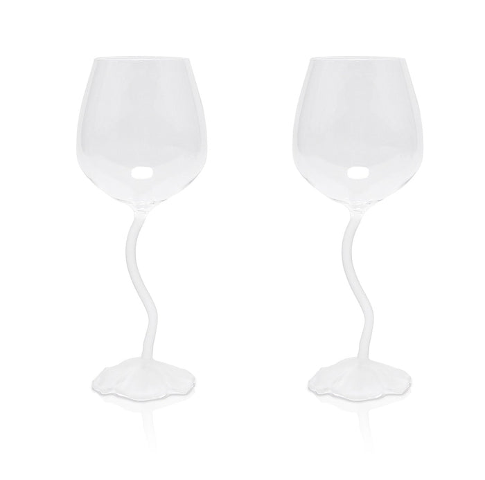 Floral Wine Glasses