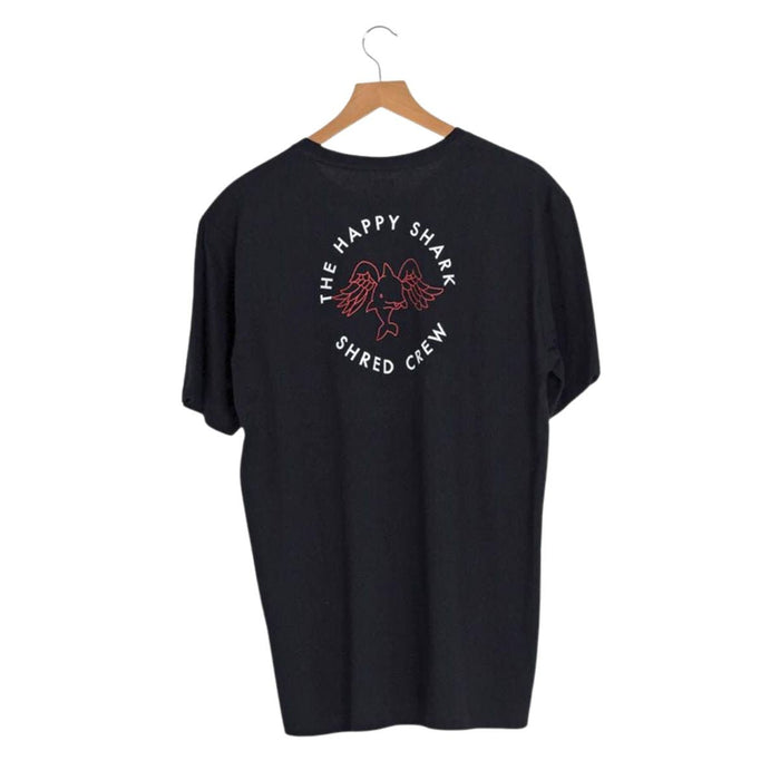 Follow Happy Shark Men's Tee in Black - BoardCo