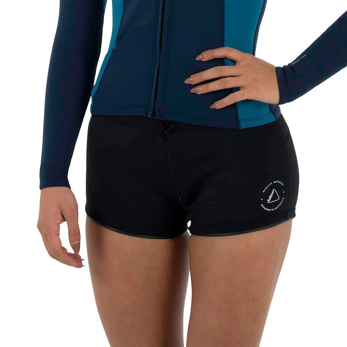 Follow Ladies 1.5mm Pro Wetty Shorts in Black - BoardCo