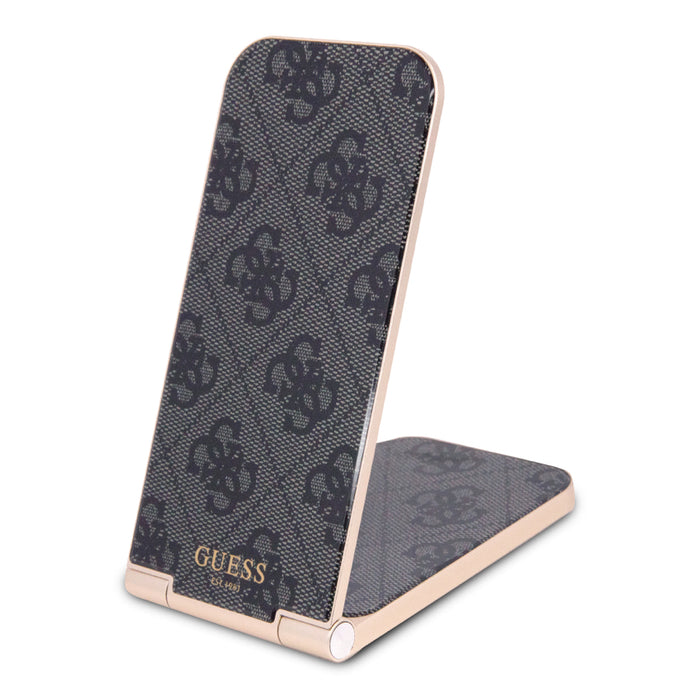 แท่นชาร์จไร้สาย Guess Magnetic Desk Charger 4G Pattern สี Black