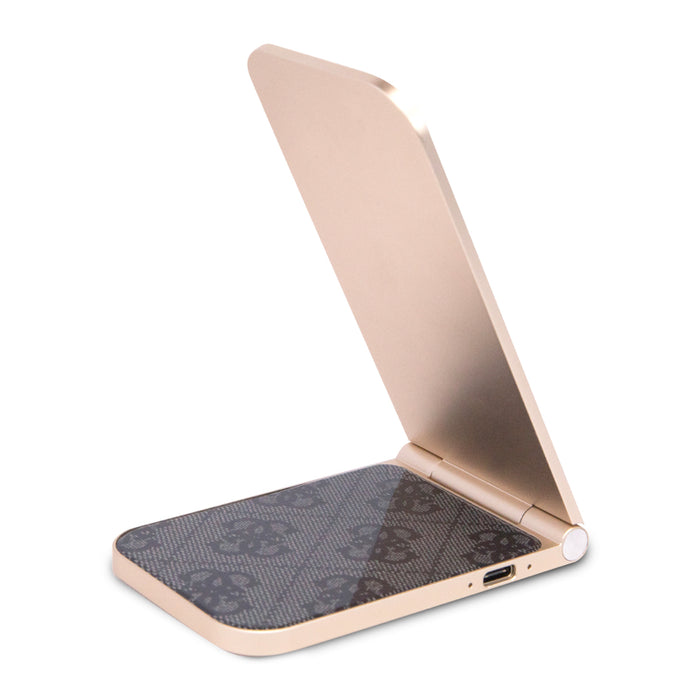 แท่นชาร์จไร้สาย Guess Magnetic Desk Charger 4G Pattern สี Black