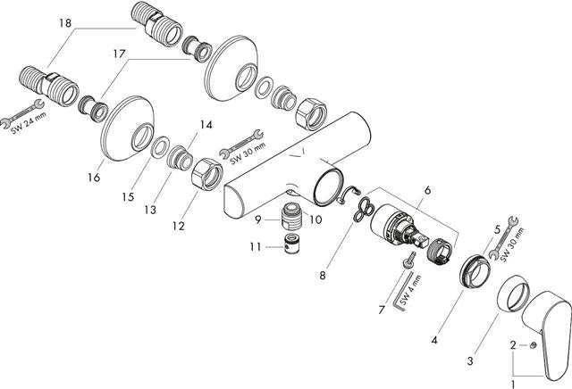 hansgrohe 31960000 Brause-Einhebelmischer Focus