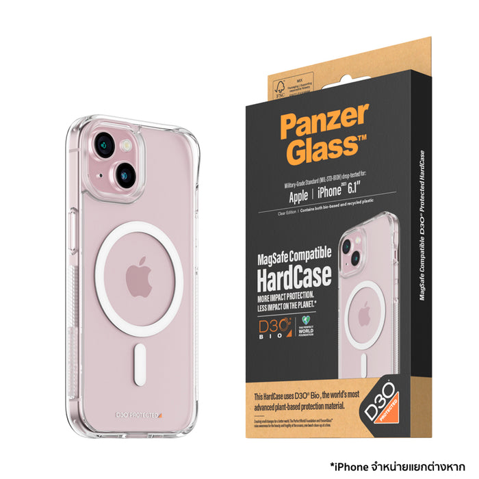 เคส HardCase และ D3O สำหรับ iPhone 15 สี Clear รองรับ MagSafe