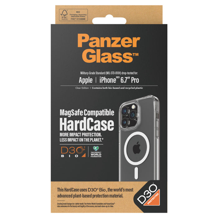 เคส HardCase และ D3O สำหรับ iPhone 15 Pro Max สี Clear รองรับ MagSafe
