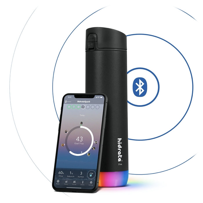 ขวดน้ำอัจฉริยะ HidrateSpark PRO ขนาด 21 ออนซ์ สี Black