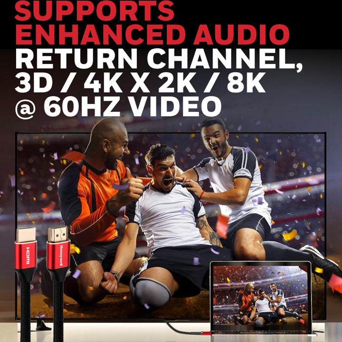 สายสัญญาณ Honeywell HDMI 2.1 พร้อม Ethernet (1 เมตร)