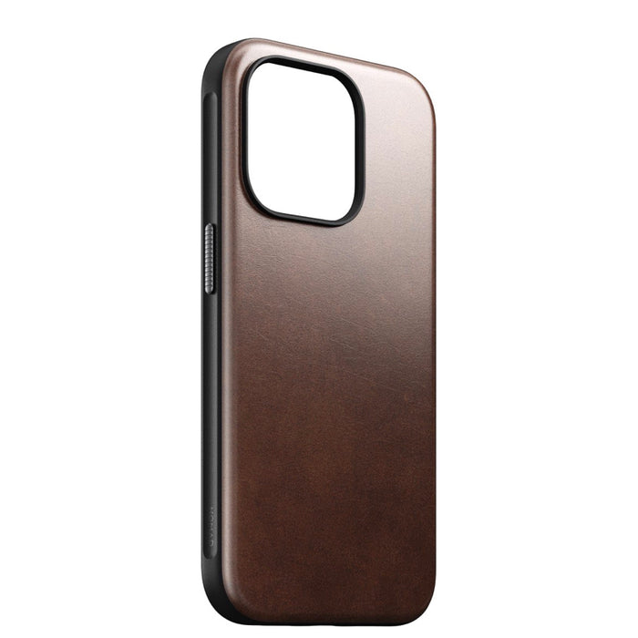 เคสหนังกันกระแทก Horween Leather สำหรับ iPhone 15 Pro สี Rustic Brown