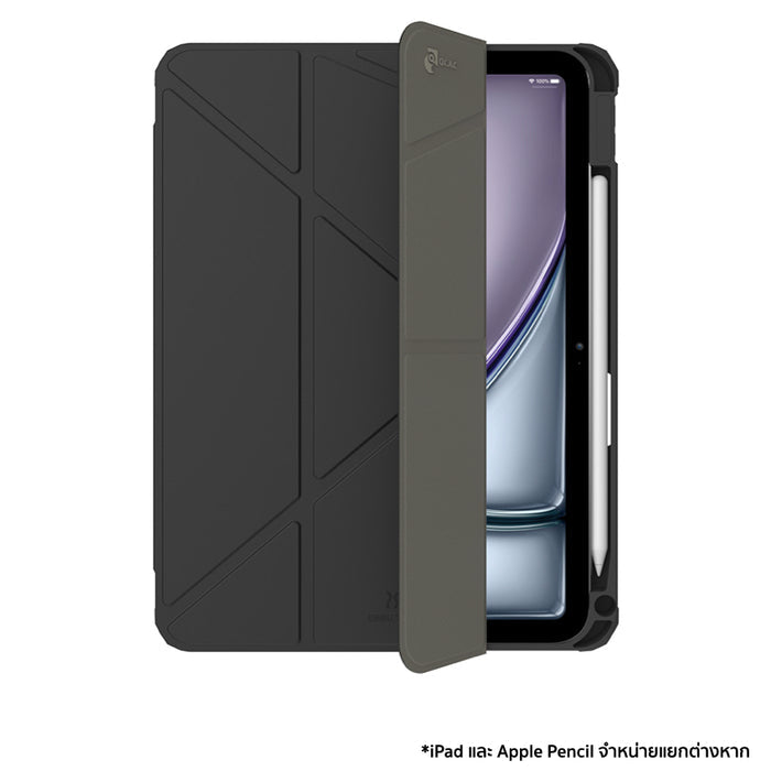 เคสฝาพับ iPad Air 11" (M2/M3/M4) Power Support Air Jacket Folio และ Pencil Holder - Dim Gray