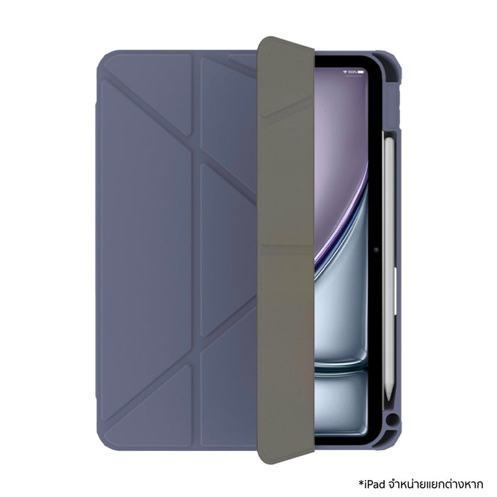 เคสฝาพับ iPad Air 11" (M2/M3/M4) Power Support Air Jacket Folio และ Pencil Holder - Sky Blue