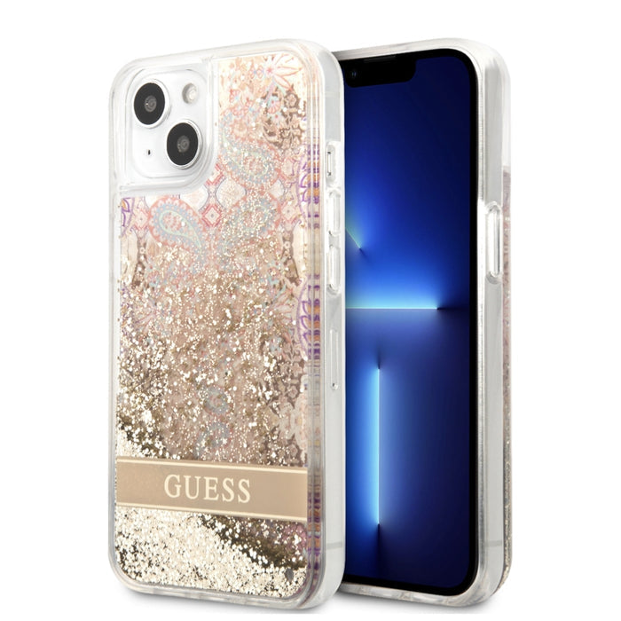 เคส iPhone 14 Guess Liquid Glitter สี Paisley/Gold
