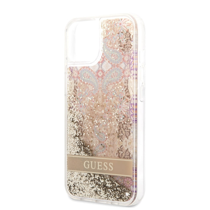 เคส iPhone 14 Guess Liquid Glitter สี Paisley/Gold