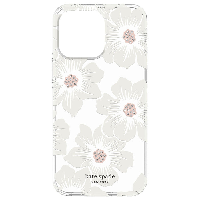 เคสกันกระแทก iPhone 14 Pro Max Kate Spade Protective Hardshell สี Hollyhock Floral Clear