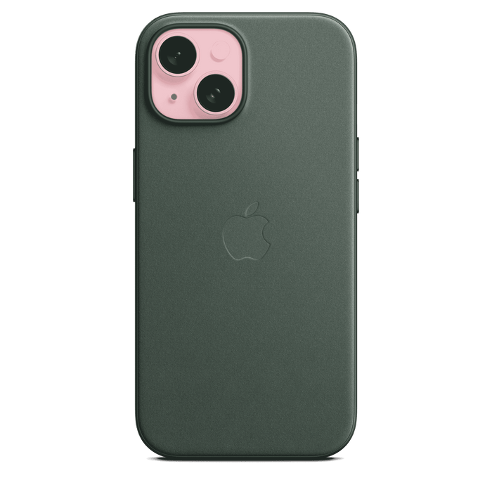 iPhone 15 FineWoven Case with MagSafe - Evergreen