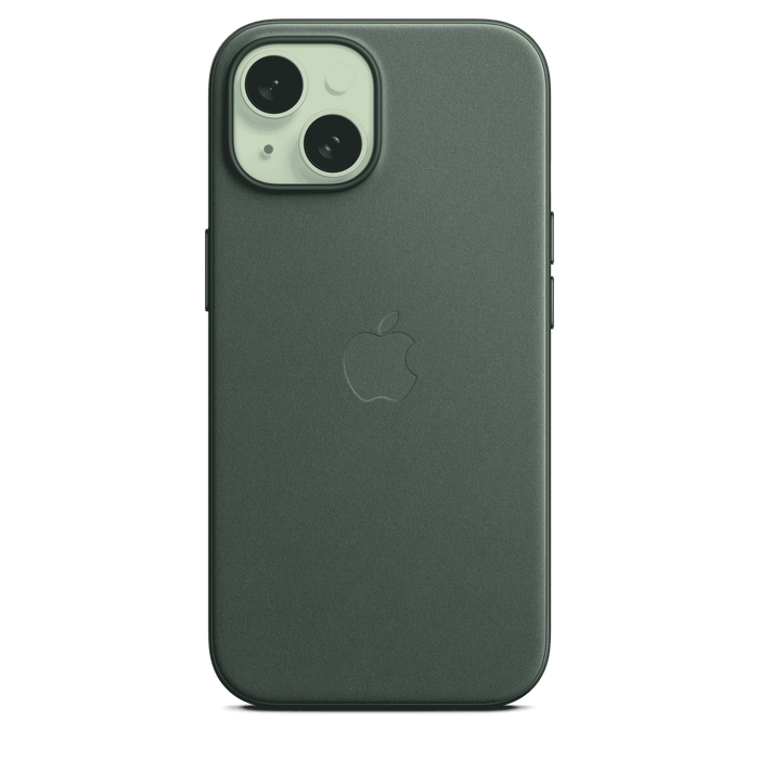 iPhone 15 FineWoven Case with MagSafe - Evergreen
