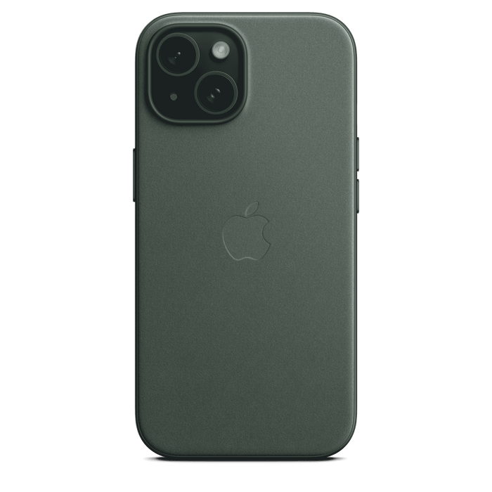 iPhone 15 FineWoven Case with MagSafe - Evergreen