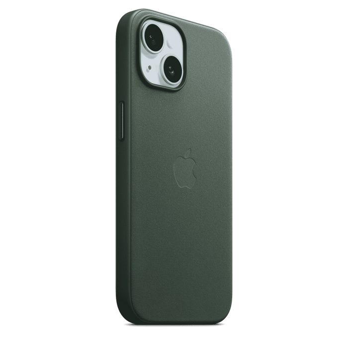 iPhone 15 FineWoven Case with MagSafe - Evergreen