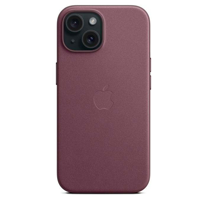 iPhone 15 FineWoven Case with MagSafe - Mulberry