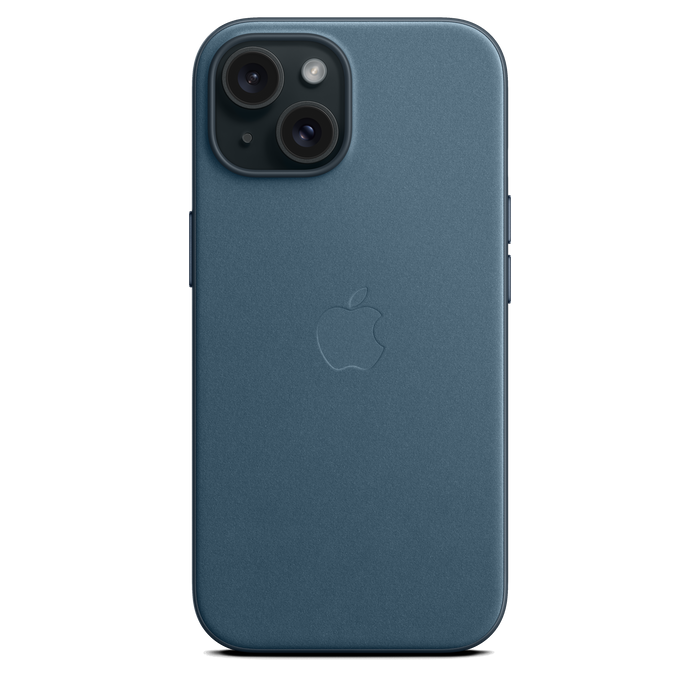iPhone 15 FineWoven Case with MagSafe - Pacific Blue