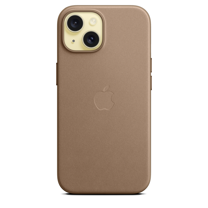 iPhone 15 FineWoven Case with MagSafe - Taupe