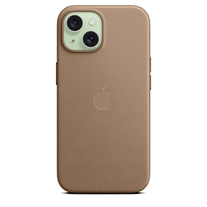 iPhone 15 FineWoven Case with MagSafe - Taupe