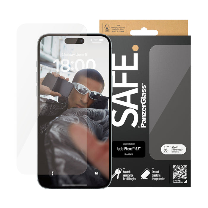 ฟิล์มกันรอยแบบใส iPhone 15 Plus Safe Ultra Wide
