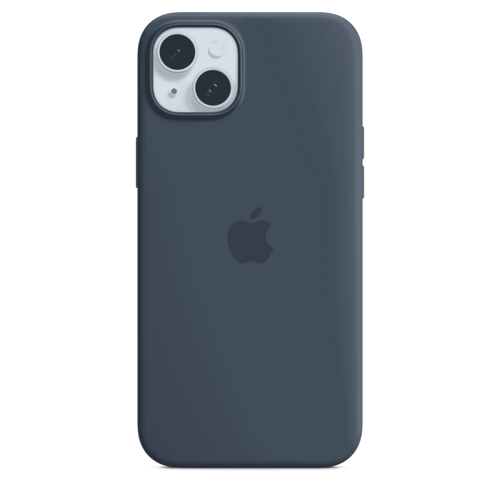 iPhone 15 Plus Silicone Case with MagSafe - Storm Blue