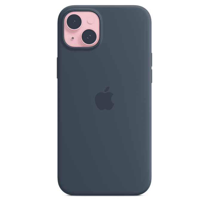 iPhone 15 Plus Silicone Case with MagSafe - Storm Blue