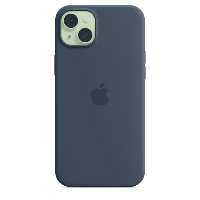 iPhone 15 Plus Silicone Case with MagSafe - Storm Blue