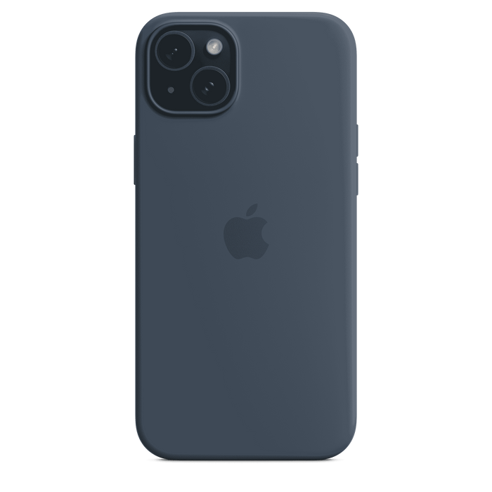 iPhone 15 Plus Silicone Case with MagSafe - Storm Blue
