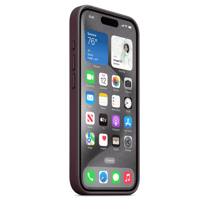 iPhone 15 Pro FineWoven Case with MagSafe - Mulberry